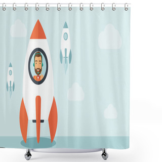 Personality  On- Line Business Start Up Shower Curtains