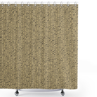 Personality  Egyptian Hieroglyphic Background Shower Curtains