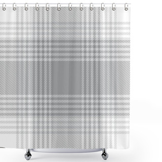 Personality  White Ombre Plaid Textured Seamless Pattern Suitable For Fashion Textiles And Graphics Shower Curtains
