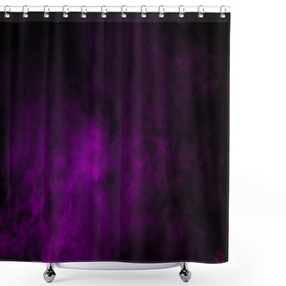 Personality  Abstract Black Background With Violet Smoke  Shower Curtains