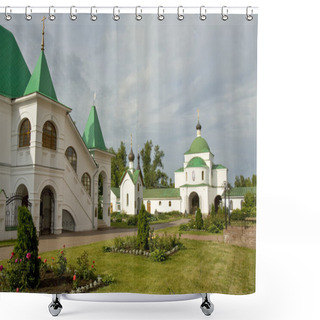 Personality  Monastery In Murom, Russia Shower Curtains