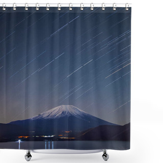 Personality  Mount Fuji And Lake Motosu  Shower Curtains