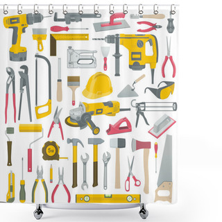 Personality  Tools Set Shower Curtains