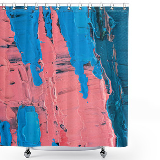 Personality  Abstract Background With Multicolor Brush Strokes Shower Curtains