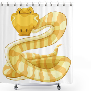 Personality  Snake Shower Curtains