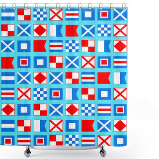 Personality  Nautical Pattern Shower Curtains