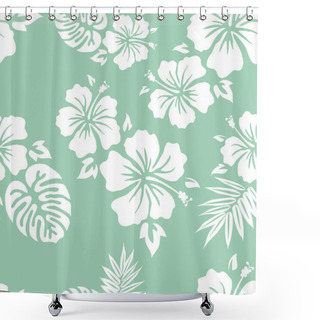 Personality  Hawaiian Aloha Shirt Background Shower Curtains