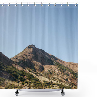 Personality  Scenic View Of Mountain Under Blue Sky, Carpathians, Ukraine Shower Curtains