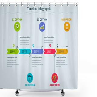 Personality  Infographic Business With Diagrams Shower Curtains