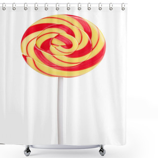 Personality  Delicious, Sweet Red And Yellow Lollipop Shower Curtains