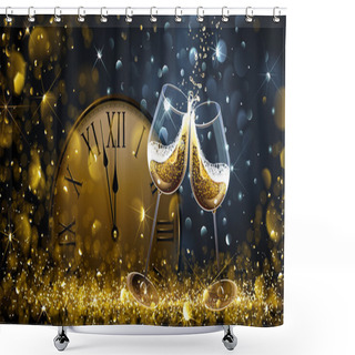 Personality  Twelve OClock On New Years Eve Shower Curtains