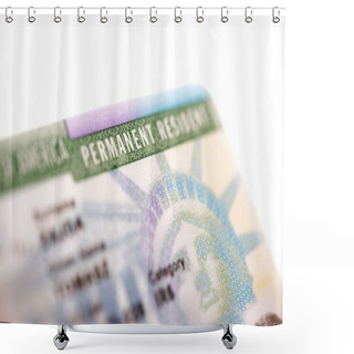 Personality  American Green Card Shower Curtains