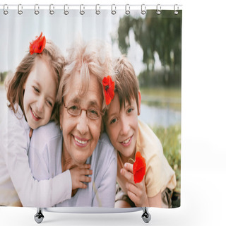 Personality  Summer Portrait Shower Curtains
