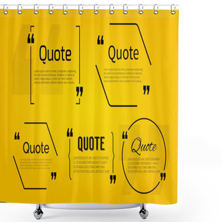 Personality  Quote Blanks With Text In Different Brackets Shower Curtains