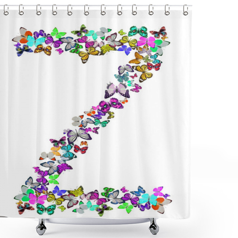 Personality  Letter Z Shower Curtains