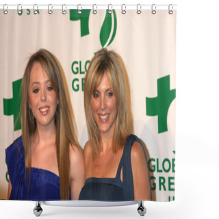 Personality  Marla Maples & Daughter Tiffany Trump Shower Curtains