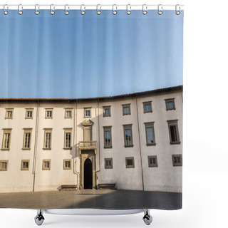 Personality  PISA, ITALY - JULY 14, 2017: Ancient House In Historical City, Pisa, Italy Shower Curtains