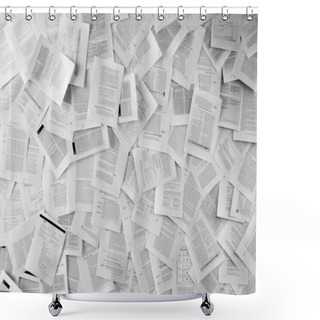 Personality  Many Business Documents Shower Curtains