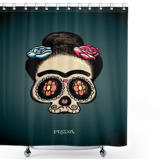 Personality  Frida Shower Curtains