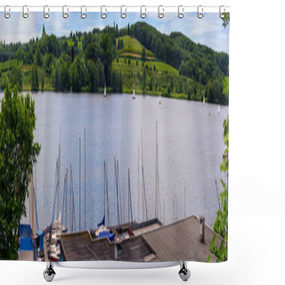 Personality  Panoramic View From Baldeney Lake (Baldeneysee)          Shower Curtains