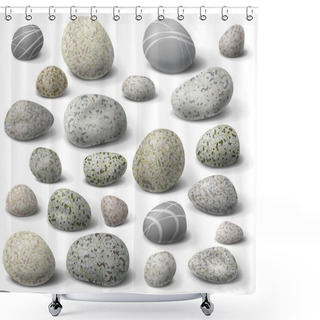 Personality  Rock Set Shower Curtains