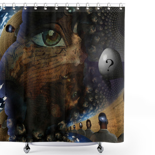 Personality  Human Tale Shower Curtains