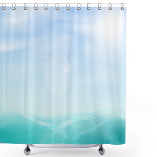Personality  Abstract Beautiful Sea And Sky Background Shower Curtains