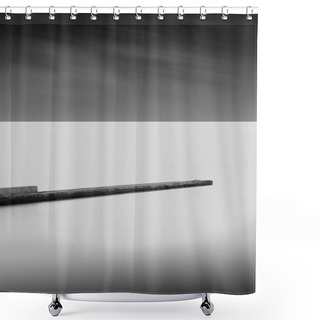Personality  Long Exposure Wave Cutter Shower Curtains