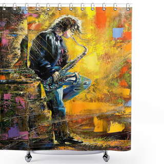 Personality  Oil Painting Shower Curtains