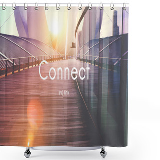 Personality  Contact Network Concept Shower Curtains