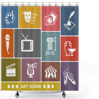 Personality  Art Icons Shower Curtains