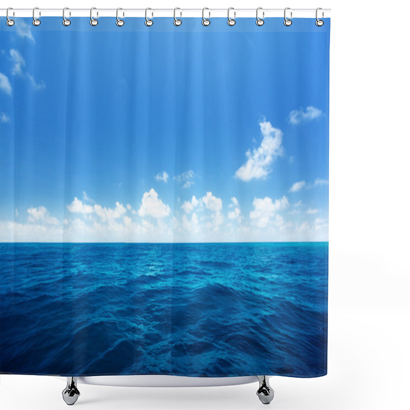Personality  perfect sky and water of indian ocean shower curtains