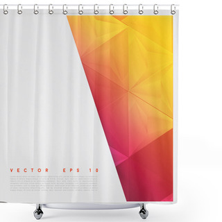 Personality  Vector Background Abstract Polygon Triangles. Shower Curtains