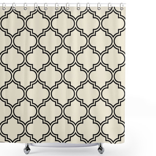 Personality  Quatrefoil Pattern, Decorative Framework Shower Curtains