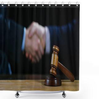 Personality  Notaries With Gavel Judge Shower Curtains
