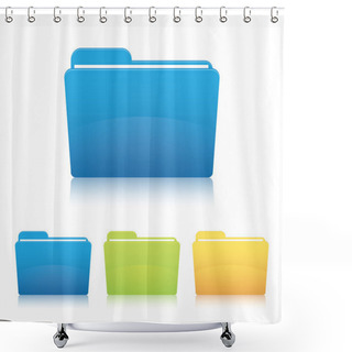 Personality  File Folder. Shower Curtains