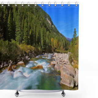 Personality  Stormy Famous Krimml Waterfalls Shower Curtains