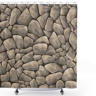 Personality  Stone Seamless Background Shower Curtains