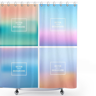 Personality  Blurred Background Shower Curtains