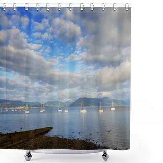 Personality  Boats Sailing On The River Clyde Shower Curtains