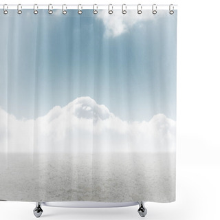 Personality  Cloudy Sky Background Shower Curtains