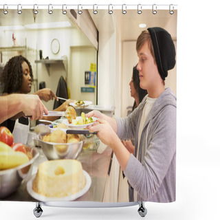 Personality  Kitchen Serving Food Shower Curtains