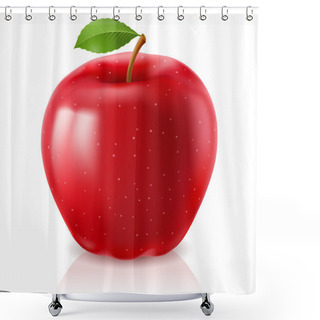 Personality  Ripe Red Apple Shower Curtains