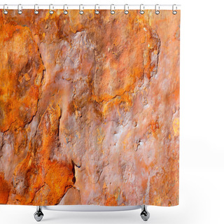 Personality  Aged Rusty Iron Texture Grunge Background Shower Curtains
