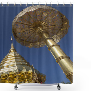 Personality  Doi Suthep Buddhist Temple - Chiang Mai - Thailand Shower Curtains