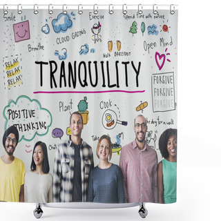 Personality  Diversity People With Tranquility Shower Curtains
