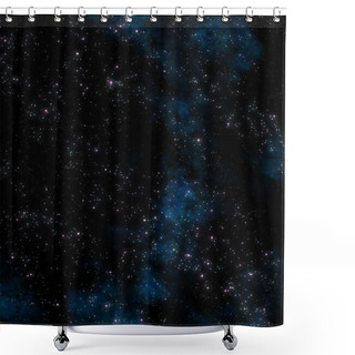 Personality  Stars In Outer Space Shower Curtains