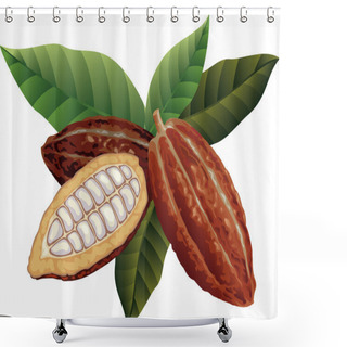 Personality  Cocoa Beans Shower Curtains