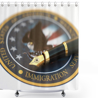 Personality  Immigration Shower Curtains