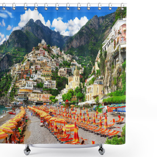 Personality  Positano, Scenery Italy Series Shower Curtains